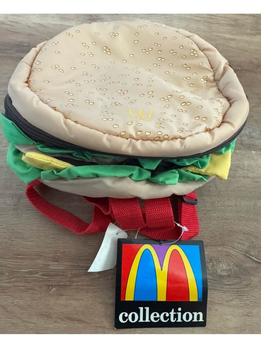 McDonald’s Collection Hamburger Mini Backpack Burger Bag NWT Vintage 9” Rare